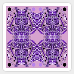 kawaii purple deadly ancient alien ecopop Sticker